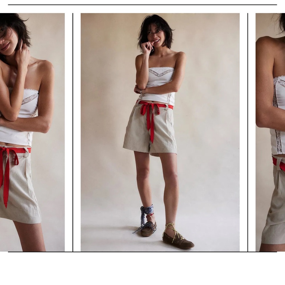 Brand New Free People Perfect Prep Trouser Short - Picture 2 of 10